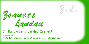 zsanett landau business card